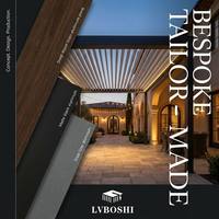 Innovativer Vorgefertigter Motorisierter Lamellendach-Pavillon mit LED-Integration Modulares Design für Strandvilla Garten Balkon