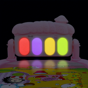 Alfombra <span class=keywords><strong>de</strong></span> Juego Musical Huniu con Piano, Alfombra <span class=keywords><strong>de</strong></span> Actividades Infantil Colorida con Piano, Gimnasio para Bebés - Product Image 5