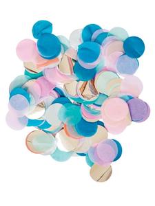 Confettis écologiques roses, 2.5cm, 1000 pièces, métalliques multicolores, cercles de papier pour décoration de mariage - Product Image 5