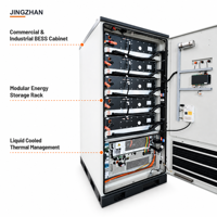 Système de stockage d'énergie commercial ESS en armoire, 261 kWh, refroidissement liquide, avec une puissance de sortie de 125 kW