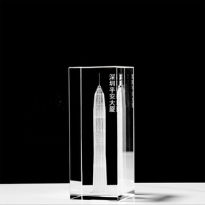 Chất lượng cao tùy chỉnh K9 Glass 3D Laser khắc tòa nhà chọc trời mô hình logo xây dựng xây dựng lưu niệm món quà nhỏ như Đảng ủng hộ - Product Image 2