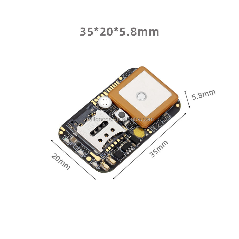 ZX908 Micro GPS Tracker Chip with SOS, Two-Way Talk, E-Fence - No