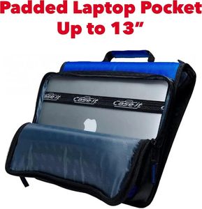 Case-it Portable 2 Inch <b>3</b> <b>Ring</b> Zipper <b>Binder</b> 500 Sheet Capacity With Zip Pocket Multi-Pocket Organizer Zipper <b>Binder</b> - Product Image 2