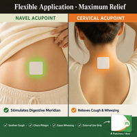 Patch respiratoire naturel aux herbes et aux infrarouges lointains |   Soulagement rapide de la toux, des mucosités et des éternuements |   Point d'acupuncture du nombril |   Utilisation corporelle sans danger pour la peau
