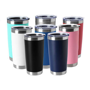 16oz 500ml Hot Cold Reusable Coffee Tumbler Mug with Handle and Lid Leak-proof Thermos Insulated Stainless Steel - Product Image 1