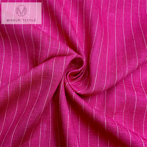 Tissu mélangé Mindun <span class=keywords><strong>Jersey</strong></span> à rayures en <span class=keywords><strong>lin</strong></span> 70/30 rayonne <span class=keywords><strong>au</strong></span> toucher doux - Product Image 4