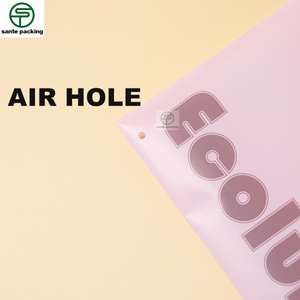 Custom Matt Printing Frosted PE Garment Pouch Transparent Plastic <b>Bag</b> for Clothes Underwear Socks <b>Packaging</b> <b>Bags</b> - Product Image 3