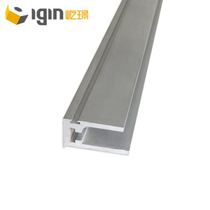 Profilé en aluminium Igin 16-18 mm en forme de U pour support de verre de mur-rideau, usage industriel et civil - Product Image 1