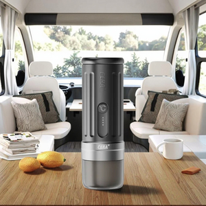 Cafetière professionnelle portable 51mm panier 20g <span class=keywords><strong>pour</strong></span> <span class=keywords><strong>camping</strong></span>-<span class=keywords><strong>car</strong></span> cafetière électrique auto-chauffante <span class=keywords><strong>pour</strong></span> hôtel et voiture - Product Image 1