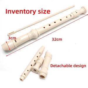 Flauta Dulce Soprano, Instrumento Musical, Flauta de Plástico para Niños, Lecciones de Música, Juguete de Flauta - Product Image 4