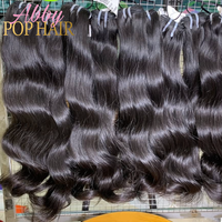 Extensions de cheveux humains vierges vietnamiens non traités, cuticules alignées, mèches de cheveux bruts en gros