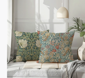 Fodera per Cuscino Personalizzabile in Cotone e Lino con Stampa William Morris, Antibatterica, per Salotti di Casa e Hotel - Product Image 5