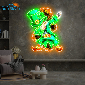 Diseño libre UV Impresión logotipo personalizado cósmico Anime boda cumpleaños tienda negocios neón signo Patrick's Day Goblin acrílico neón signo - Product Image 4