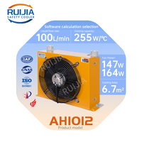 Radiator Mesin Industri 100 Liter Ah1012t-ca Pendingin Oli Hidrolik dengan Kipas 24v Penukar Panas