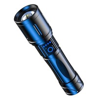 Lampe torche LED multifonctionnelle zoomable pour l'extérieur, autonomie ultra-longue, longue portée, étanche, en alliage d'aluminium