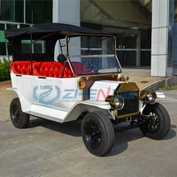 Auto Eléctrico Clásico Zhenda con Certificación CE, 2-5 Asientos, Autonomía de 100 km, 60 km/h, Construcción de Acero Q235B, Precio Bajo, Transporte Especial