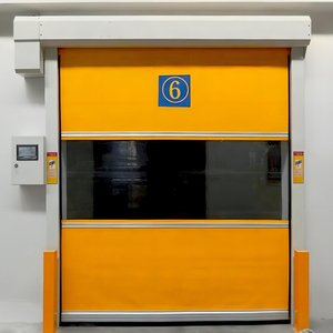 Porte rapide en PVC certifiée CE, porte industrielle à enroulement rapide - Product Image 3