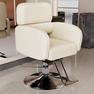 เก้าอี้ตัดผมหนังคลาสสิกทันสมัย ทนทาน อุปกรณ์ทำผมระดับมืออาชีพ เก้าอี้จัดแต่งทรงผมที่สะดวกสบายสำหรับร้านตัดผม - Product Image 4
