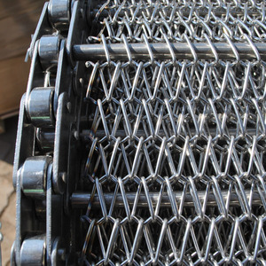 304 paslanmaz çelik Spiral tel örme kayış/zincir bağlantı örgülü konveyör bant/fırın pişirme örgü kemerleri - Product Image 1