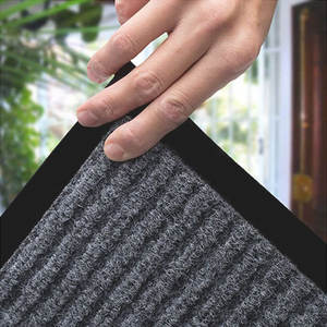 Easy Clean Tapis de sol en tissu polyester résistant à la poussière et à l'absorption d'eau Tapis de porte sur mesure pour augmenter la friction - Product Image 3