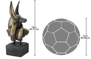 Resina statua dell'antico dio egiziano Horus resina artigianato - Product Image 4