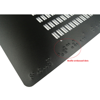 Autocollant pour clavier en relief, pas de joli points, incrustation graphique, pour occultation visuelle