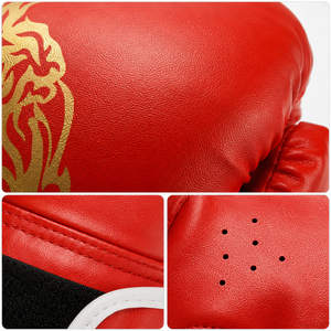 Gants <span class=keywords><strong>de</strong></span> <span class=keywords><strong>boxe</strong></span> en cuir PU personnalisés avec logo OEM, fermeture auto-agrippante, entraînement, sparring, 8-16 oz, hommes, femmes, Muay Thai, Kickboxing, MMA - Product Image 4