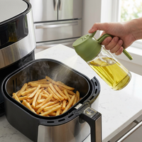 Pot Minyak Kaca Dapur Rumah Tangga Terbuat dari Kaca Tebal Bebas Timbal, dengan Desain Kreatif untuk Kategori Botol dan Stoples Dapur.