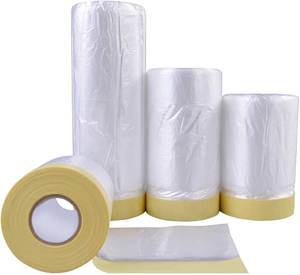 Soft PE Material Wall Protection Film Waterproof Plastic Adhesive Paper Tape Blow Molding Processed