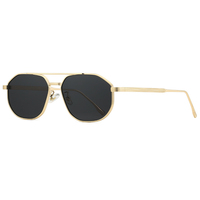 3627 Lunettes de soleil tendance prêtes à être expédiées, style classique, dégradé, pour hommes et femmes, avec logo personnalisé, monture métallique rétro, protection UV400, 2026