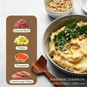 Wooden potato masher, <b>meat</b> slicer, hamburger powder <b>grinder</b>, potato masher, kitchen utensils, cooking tools - Product Image 3