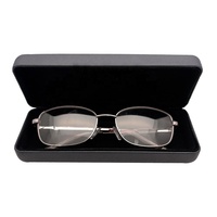 Mode personnalisé étuis à lunettes sacs pliant velours métal verre optique lunettes lunettes étui à lunettes avec Logo