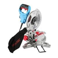 Outil électrique FIXTEC 1500W Machine à couper le bois à main Scie à onglets coulissante composée de 210 mm