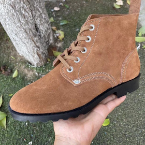 Botas de Tobillo de Gamuza Lan Yining, Tacón Bajo, Parte Superior de PU Artificial, Plantilla de EVA, Zapatos de Trabajo, Resistentes al Desgaste, Transpirables, para Obras de Construcción - Product Image 1