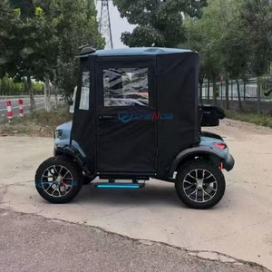 Light Blue Two‑seat Golf Cart With Black Enclosed Canopy New Design High Quality Affordable Price Electric Golf <b>Buggy</b> - Product Image 4