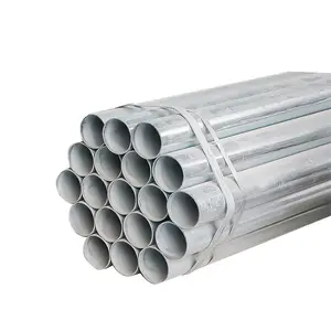 ASTM A106 A36 A53 1.0033 BS 1387 MS ERW hollow steel pipe GI hot dip EMT galvanized steel pipe tube