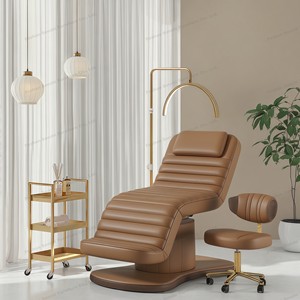 Nueva Cama Eléctrica para Pestañas con 3 Motores, LED Inferior, Masaje Facial, Mueble de Salón de Belleza, Mesa de Masaje, Cama para Pestañas - Product Image 2