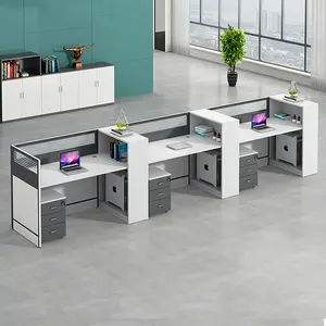 Производитель офисного оборудования MFC модульные кабинки на 6 персон стол модульная разделительная панель офисная Рабочая станция