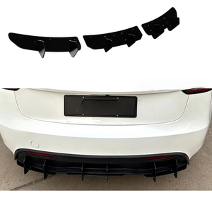 สำหรับ Tesla Model 3 2023+ อุปกรณ์ตกแต่งภายนอกรถยนต์ ชุดแต่งกันชนหลัง สปอยเลอร์ ดิฟฟิวเซอร์ ป้องกันกันชน ชุดแต่งตัวถัง - Product Image 1