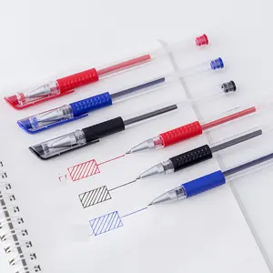 클래식 3 색 탄소 중립 펜 학교 학생 시험 사무실 프로모션 선물 사용자 정의 플라스틱 유럽 표준 젤 펜