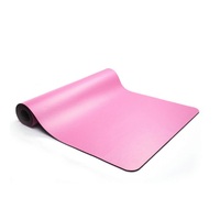 Tapis de sol de fitness écologique personnalisé à marque privée, 6 mm, noir, antidérapant, en liège naturel, tapis de yoga en PU, épaisseur 5 mm, caoutchouc PU
