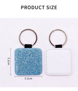 Llavero Personalizado con Foto, Llavero Promocional de Moda, Accesorio DIY para Sublimación, Llavero de Cuero en Blanco para Sublimación - Product Image 6