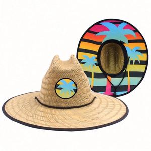 Lifeguard Beach <b>Straw</b> <b>Hat</b> for Surfing Customized Summer <b>Straw</b> Beach <b>Hat</b> Lifeguard <b>Straw</b> <b>Hat</b> - Product Image 5