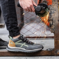 Dinggu Bottes de sécurité en caoutchouc antidérapantes de travail en cuir avec logo personnalisé Chaussures de sécurité