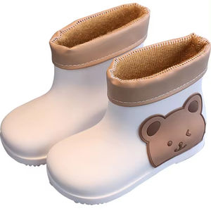 Chaussures de pluie pour enfants antidérapantes garçons et filles lumière mignonne enfant en bas âge chaussures en caoutchouc chaussures d'eau <span class=keywords><strong>maternelle</strong></span> bébé botte de pluie - Product Image 1
