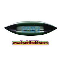 Bateau à rames gonflable léger en Tpu radeau d'eau blanche 1 personne Packraft gonflable/vélo radeau Paddle Kayak