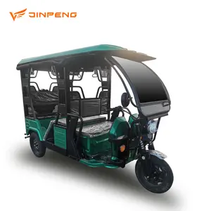 JinPeng Model WH E Rickshaw 60V100Ah Lithium Battery High Power Environmental Friendly 120KM Long Range Rickshaw for 6 Passenger