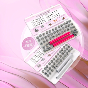 Set de Bolígrafos para Estampado de Uñas, 48 Patrones, Puntas de Silicona de Repuesto, Kit de Estampado de Uñas DIY para Uso General - Product Image 1