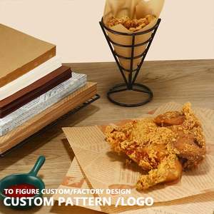 Custom Printed logo Food Grade Greaseproof <b>Paper</b> Fast Food Wax Pe <b>Wrapping</b> <b>Paper</b> - Product Image 5