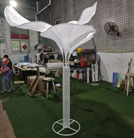 Arche de mariage en métal SMS Golden Lotus Petal, support d'allée, cadre de toile de fond de scène blanche pour décorations d'événements